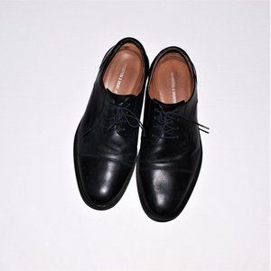One Pair Of Johnston & Murphy Men's Black Dress Shoes Size 10 W